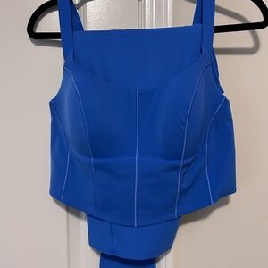 aerie Royal Blue Sports Bra and Leggings set